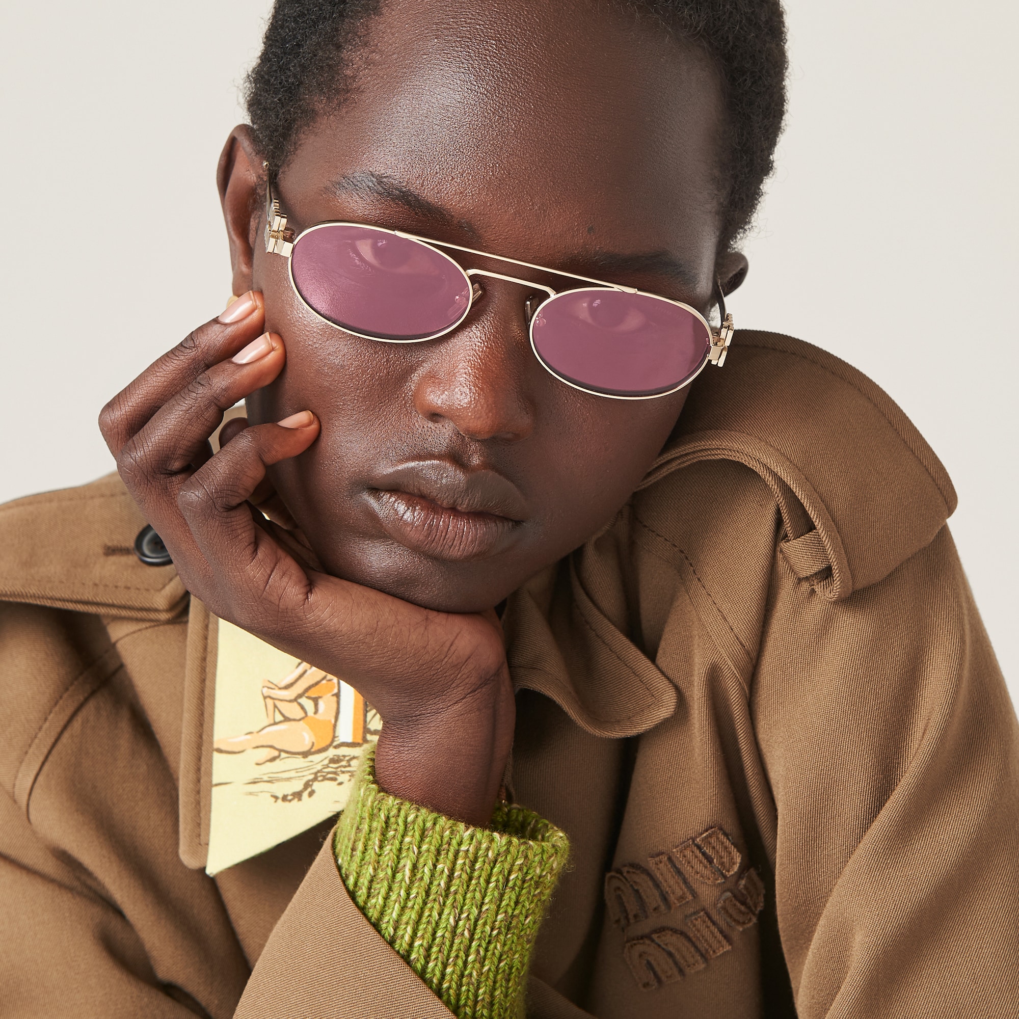 Miu Miu Logo sunglasses - Image 6